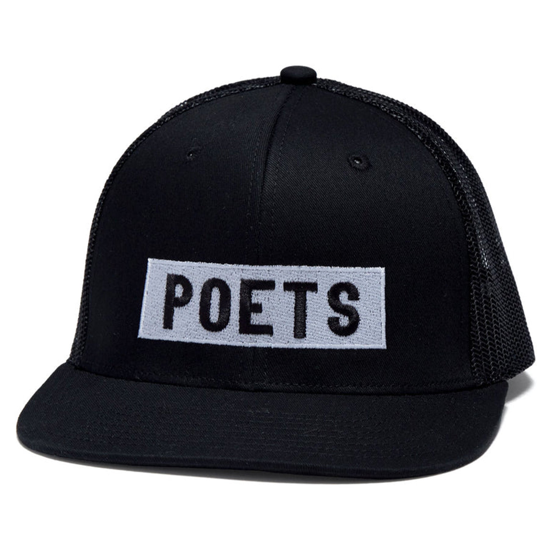 Poets Lincoln Mesh Hat Black