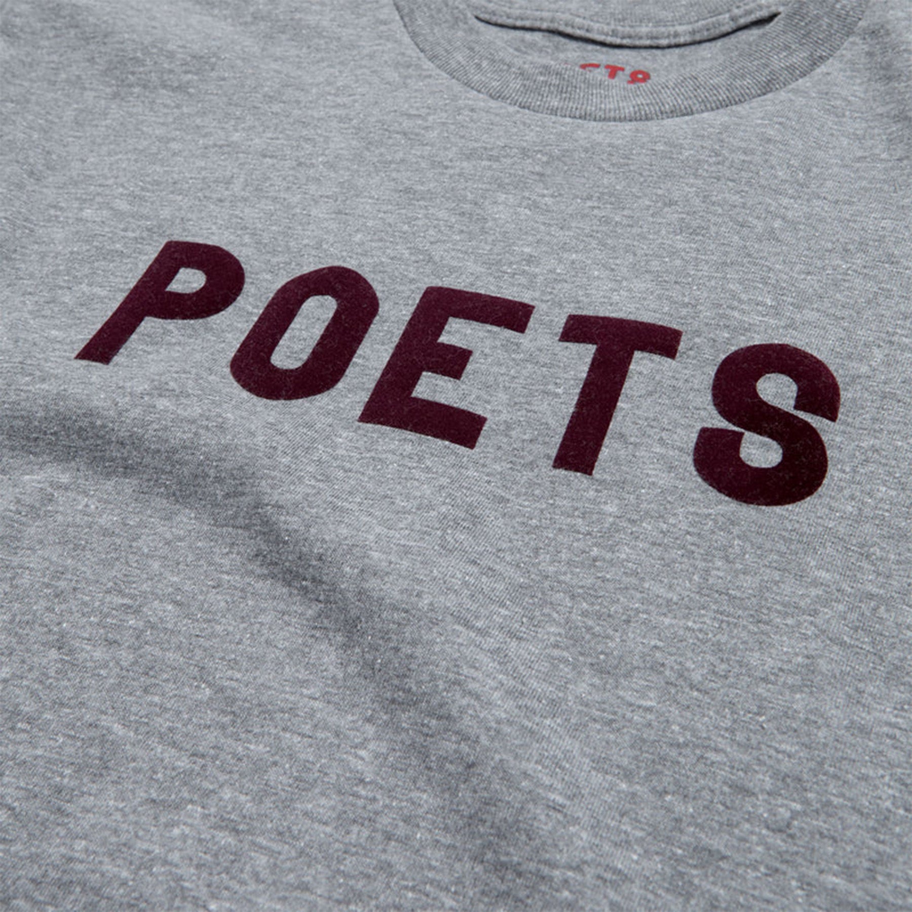 Poets OG Flock Tee Grey