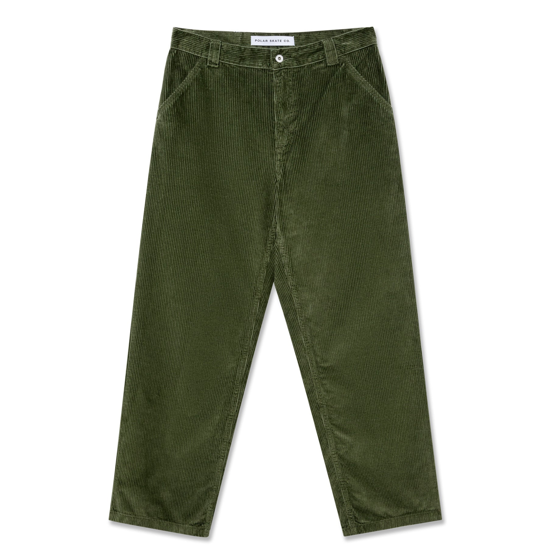 【HI FI FNK】Kurt Corduroy Parchute Pants Polar Skate Co. 44! Pants Cord Uniform Green - Orchard Skateshop