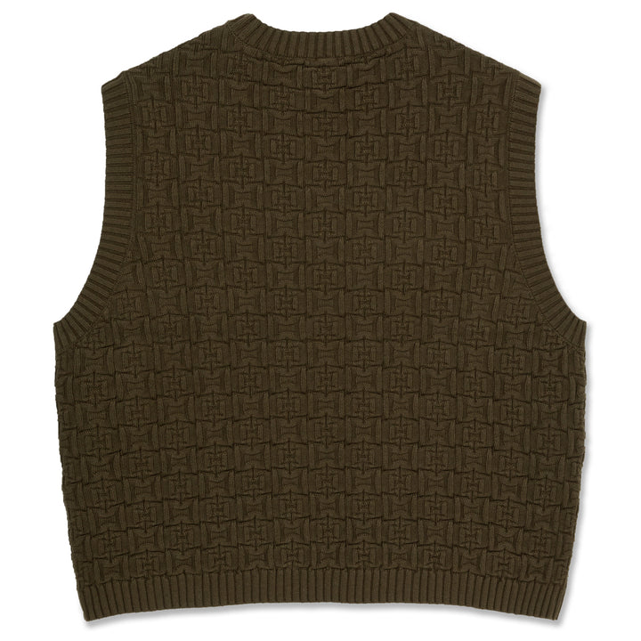 Polar Skate Co. Alex Sweater Vest Brown