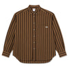 Polar Skate Co. Ben LS Shirt Brown Stripes