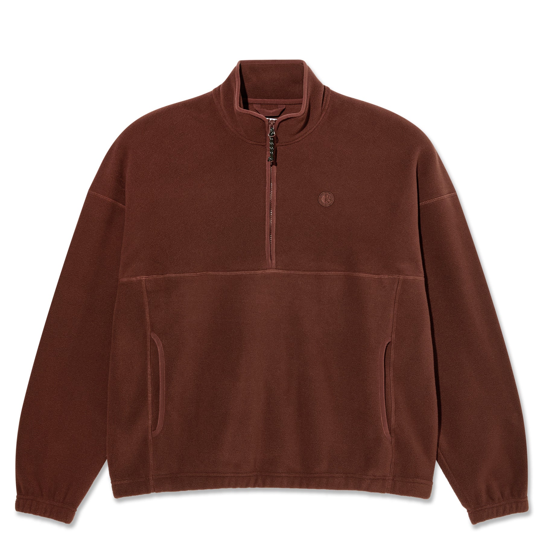 Polar Skate Co. Ivan Half Zip Sweater Wine - Orchard Skateshop