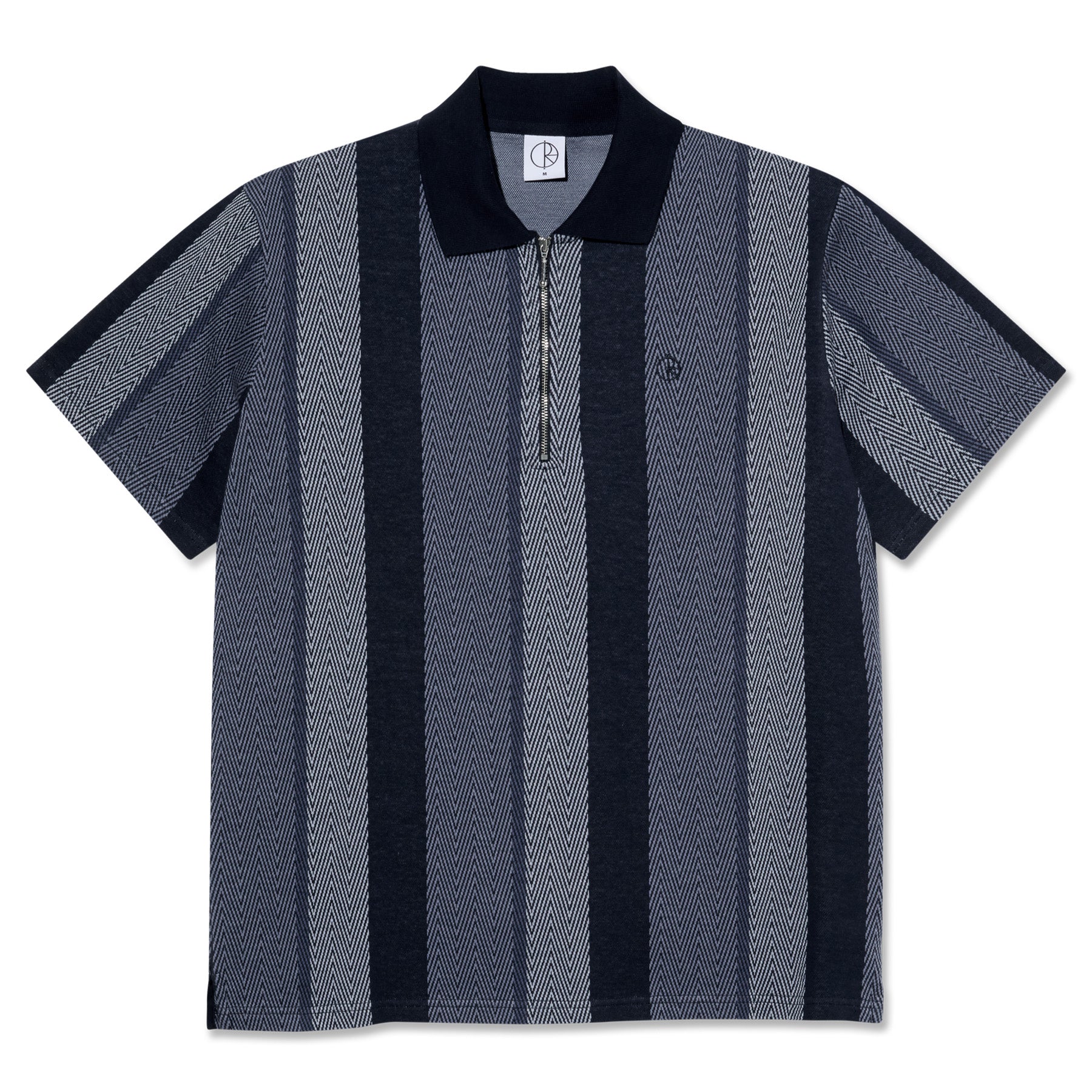 Polar Skate Co. Jacques Polo Shirt Herringbone Blue