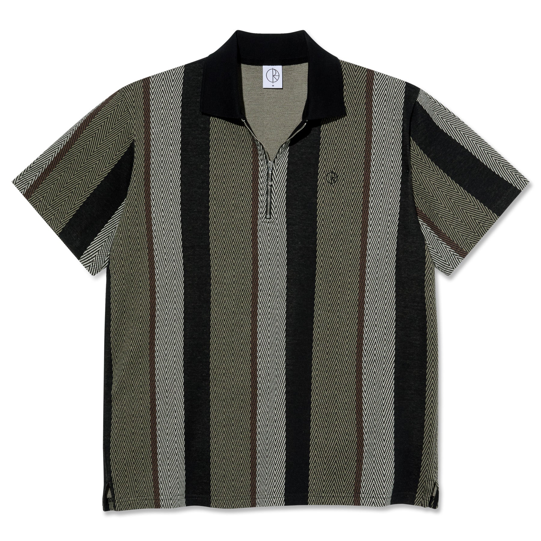 Polar Skate Co. Jacques Polo Shirt Herringbone Khaki Green