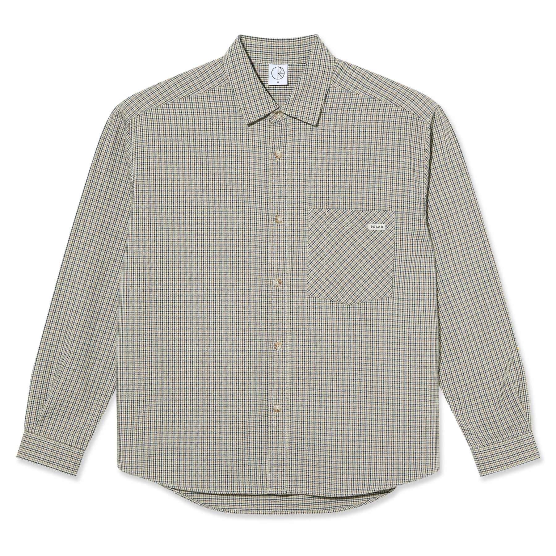 Polar Skate Co. Mitchell Shirt Creme Check