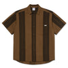 Polar Skate Co. Mitchell Shirt Brown Block Stripe