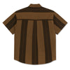 Polar Skate Co. Mitchell Shirt Brown Block Stripe