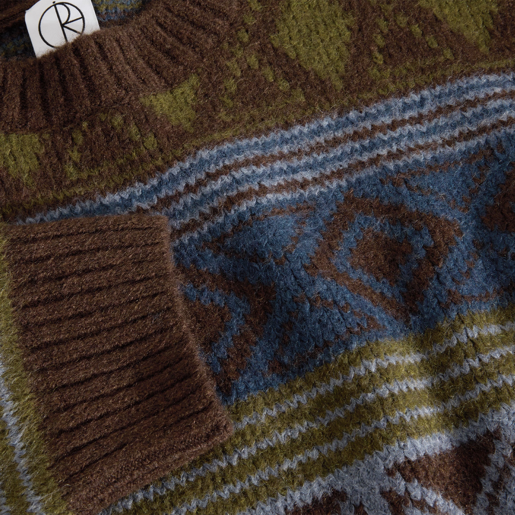 Polar Skate Co. George Sweater Blue Green Mix - Orchard
