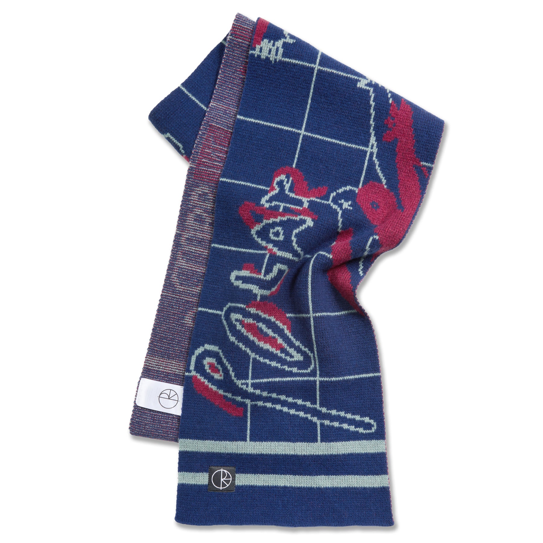 Polar Skate Co. Team Scarf Clubb Inc Navy - Orchard Skateshop