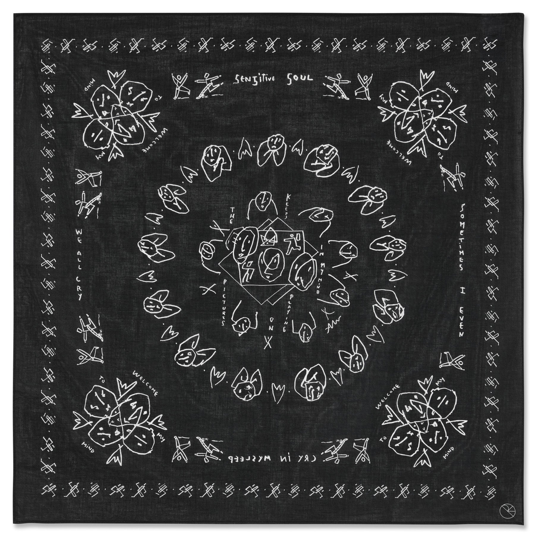 Polar Skate Co. Bandana Black