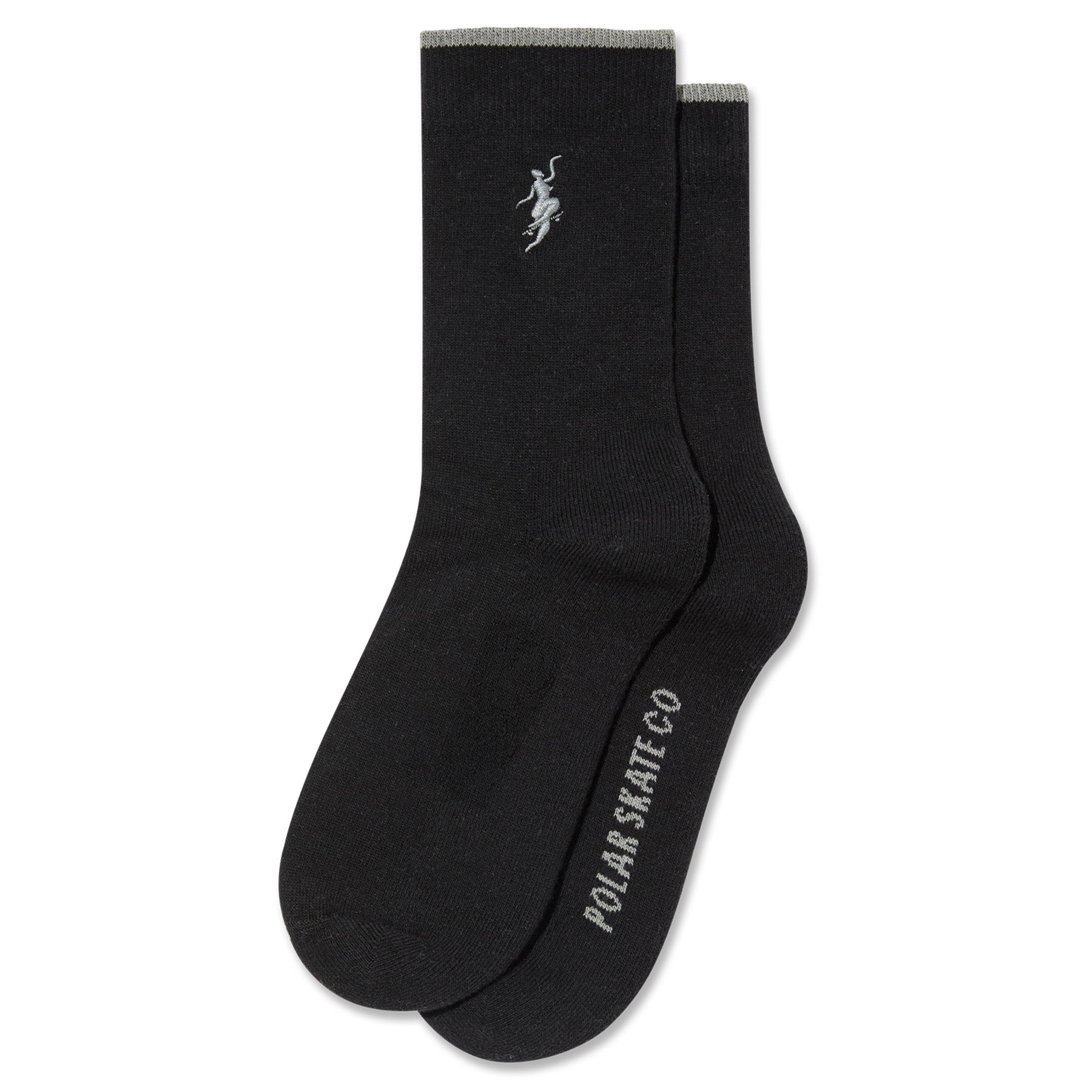 Polar Skate Co. Business Socks No Complies Forever Black