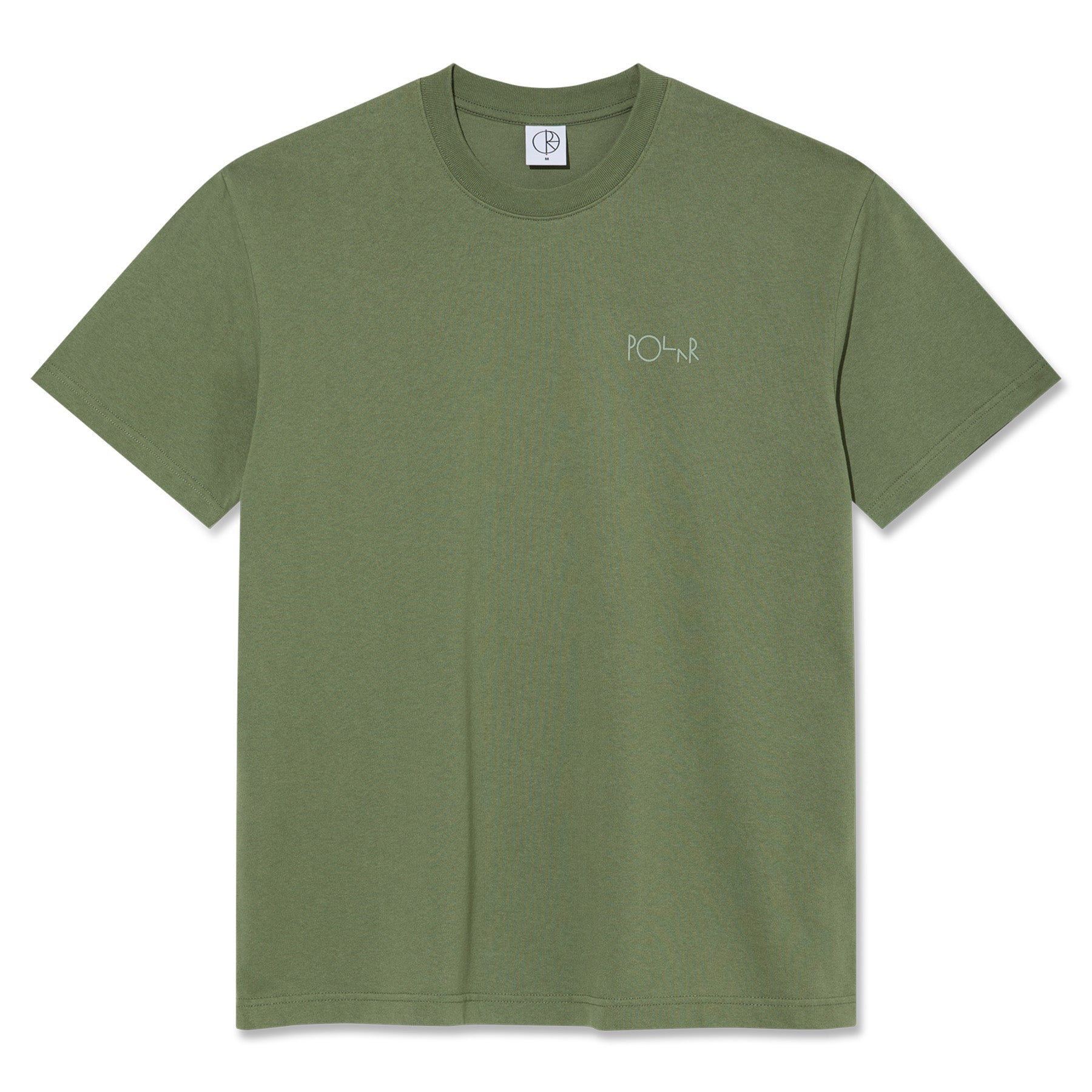 Polar Skate Co. Contrast Tee Stroke Logo Moss Green