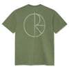 Polar Skate Co. Contrast Tee Stroke Logo Moss Green