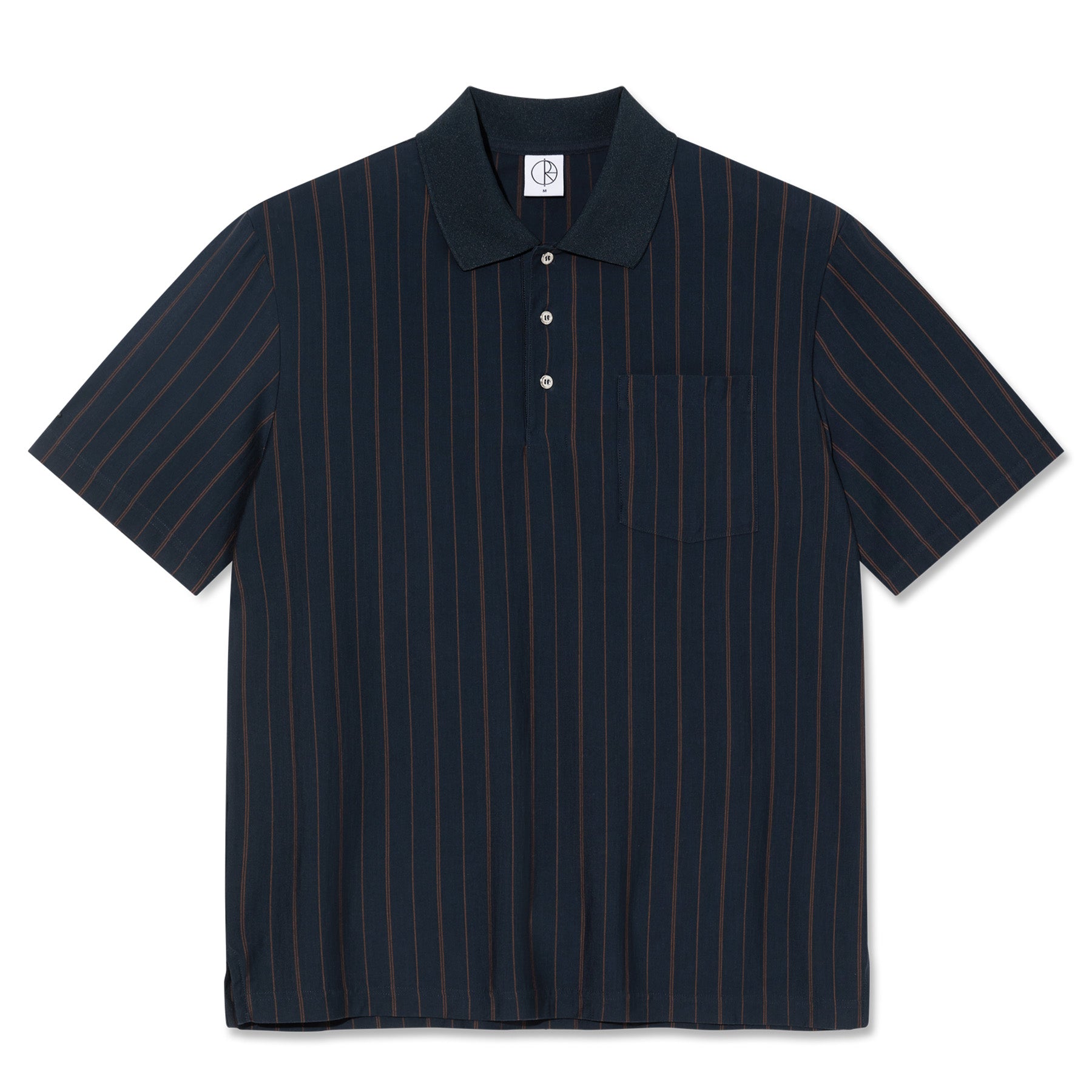 Polar Skate Co. Fancy Polo Shirt Navy/Brown