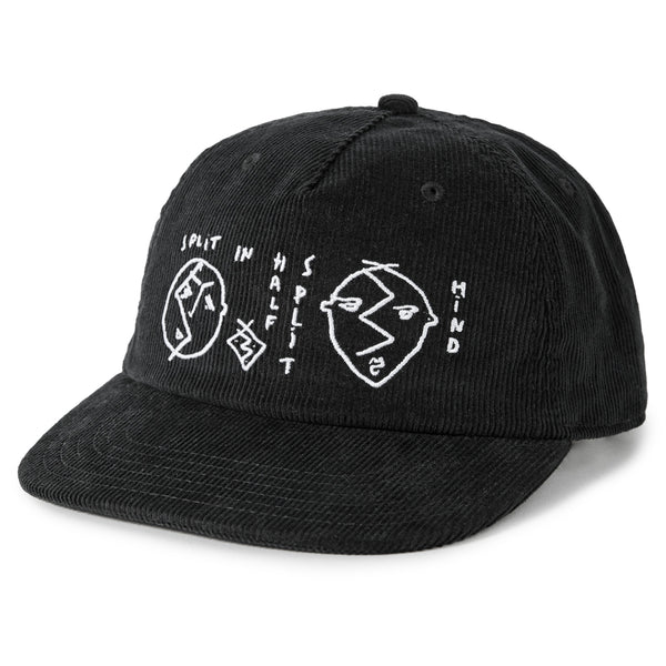 Polar Skate Co. James Cap Split in Half Black - Orchard