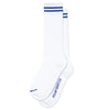 Polar Skate Co. Long Rib Socks 2 Stripes White/Blue