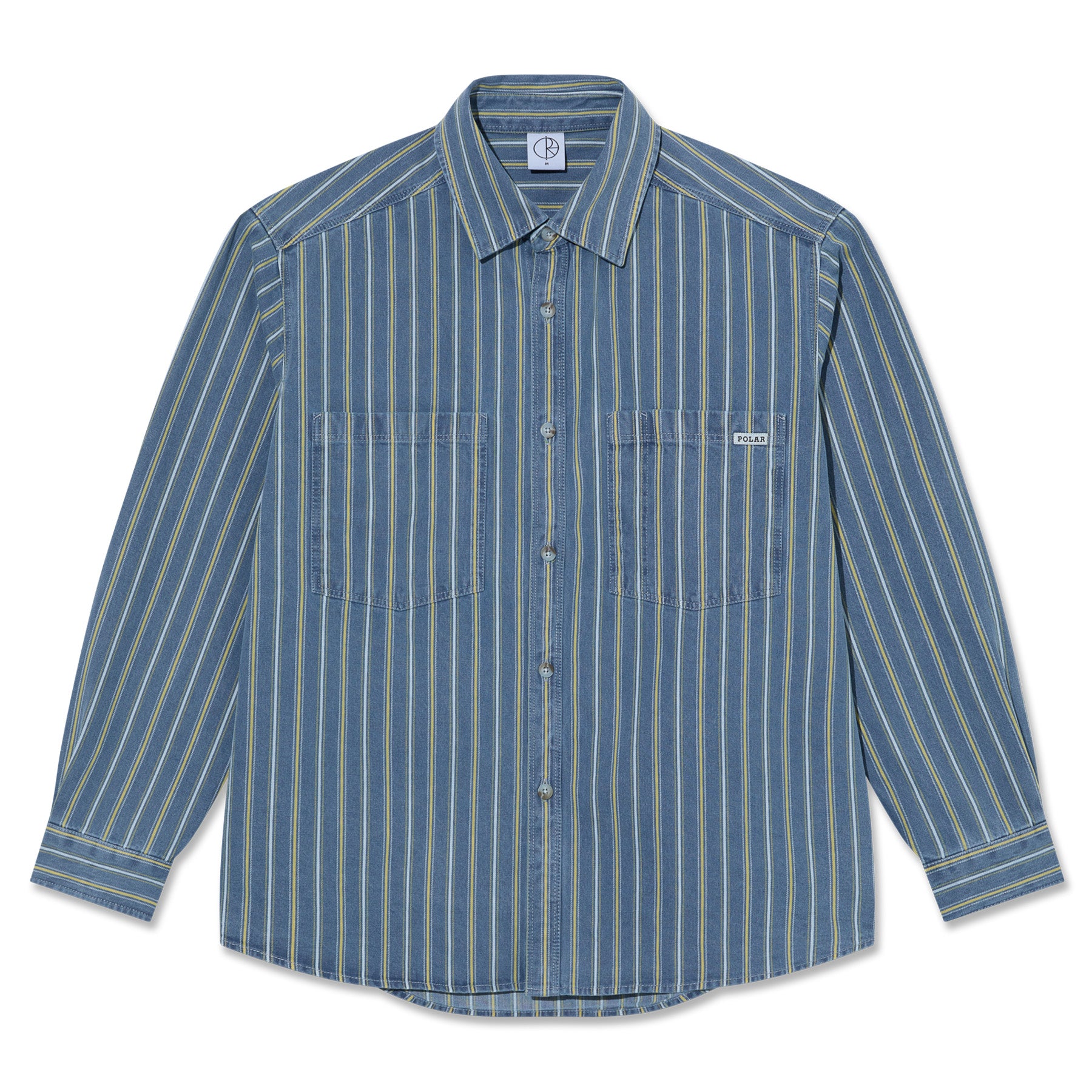 Polar Skate Co. Mike Shirt Denim Blue/Yellow