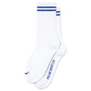 Polar Skate Co. Rib Socks 2 Stripes White/Blue