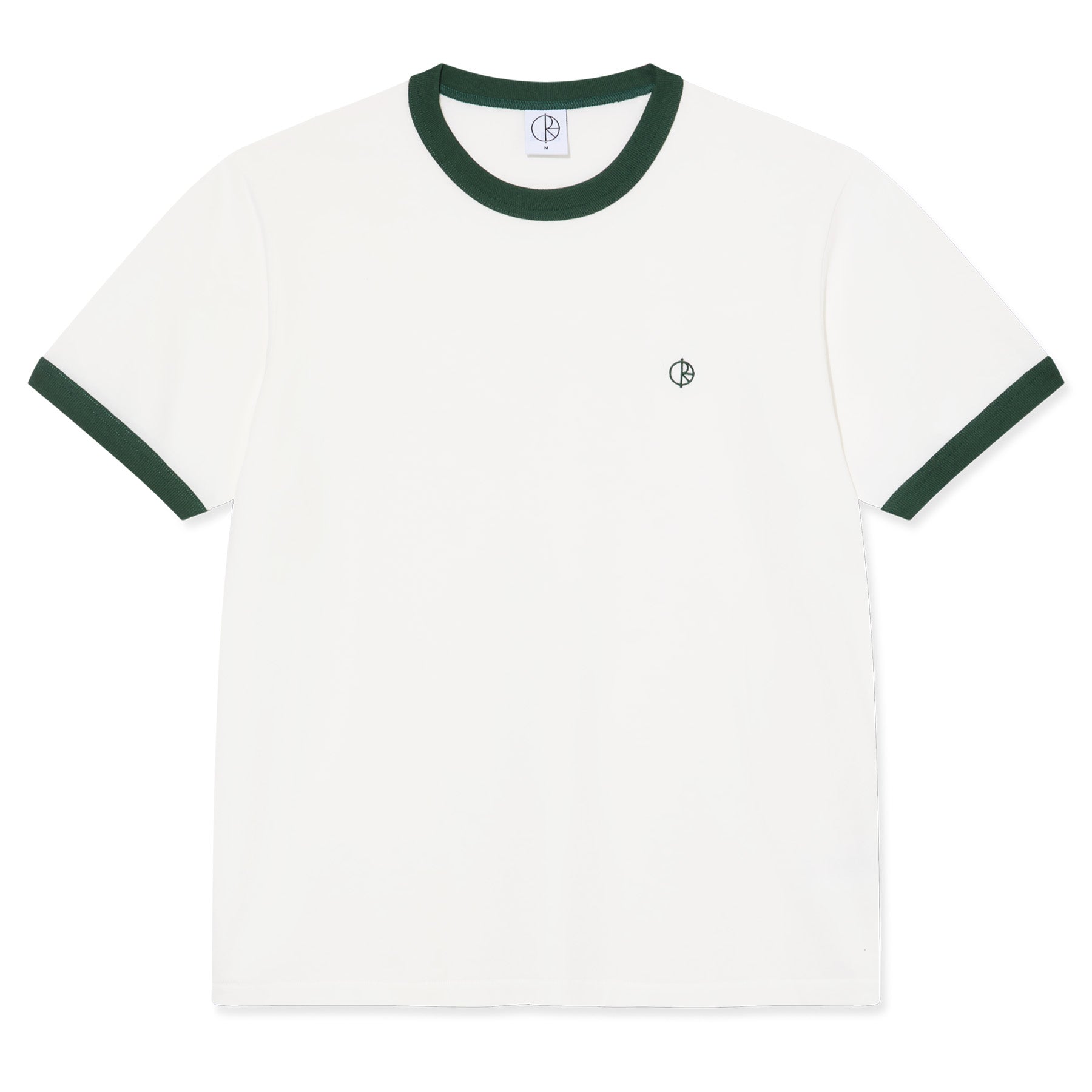 Polar Skate Co. Ringer Tee Cloud White/Dark Green