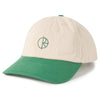 Polar Skate Co. Sai Cap Stroke Logo Ecru/Green