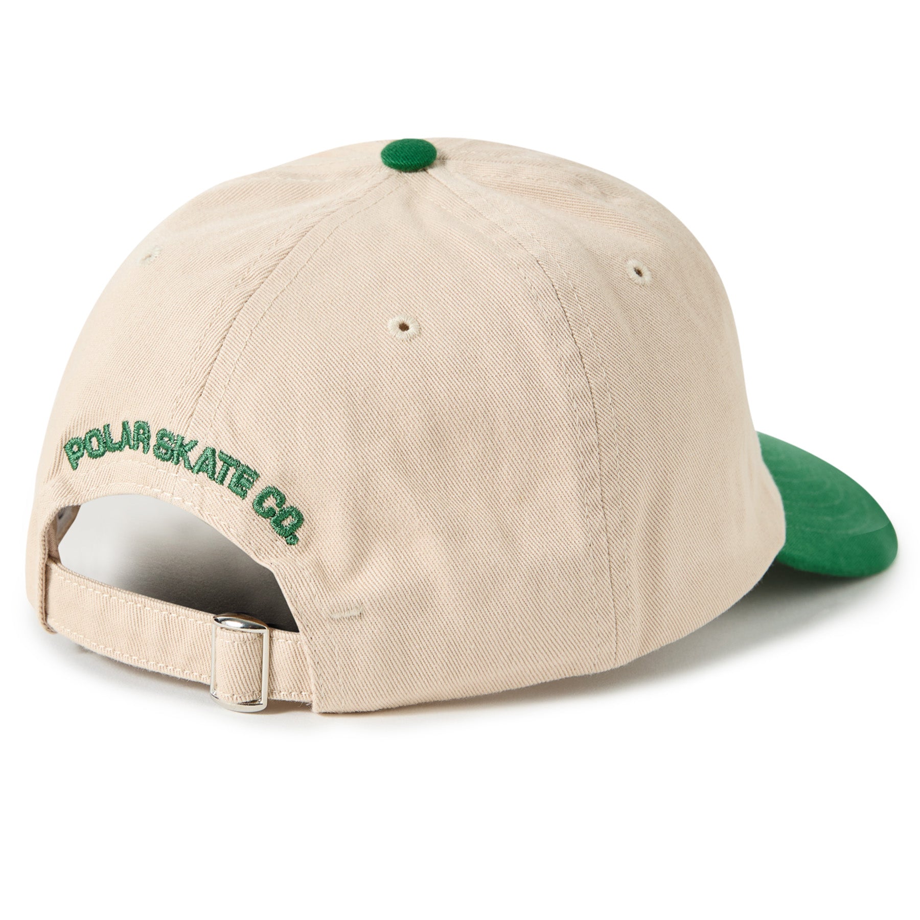 Polar Skate Co. Sai Cap Stroke Logo Ecru/Green