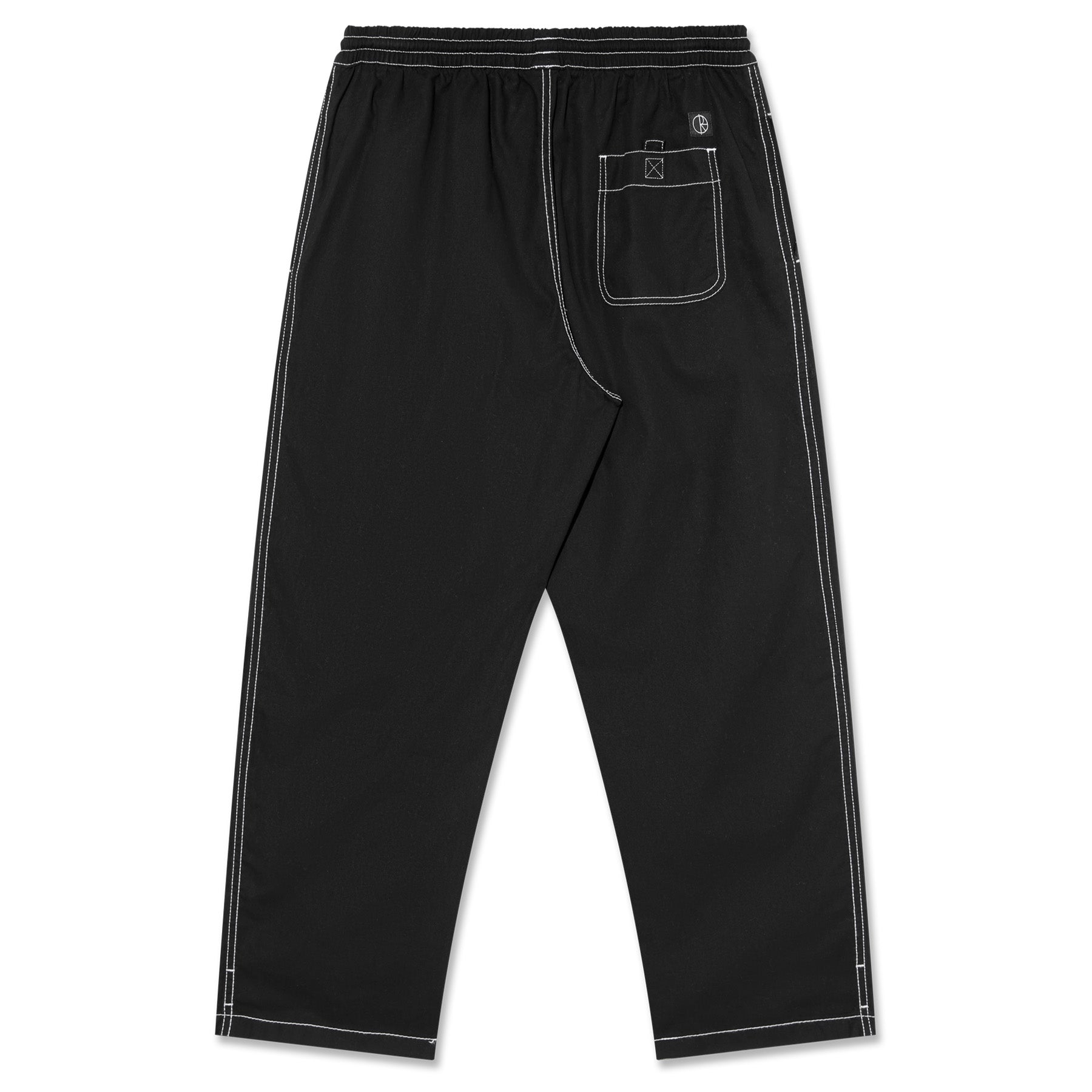 Polar Skate Co. Surf Pants Contrast Stitch Black/White