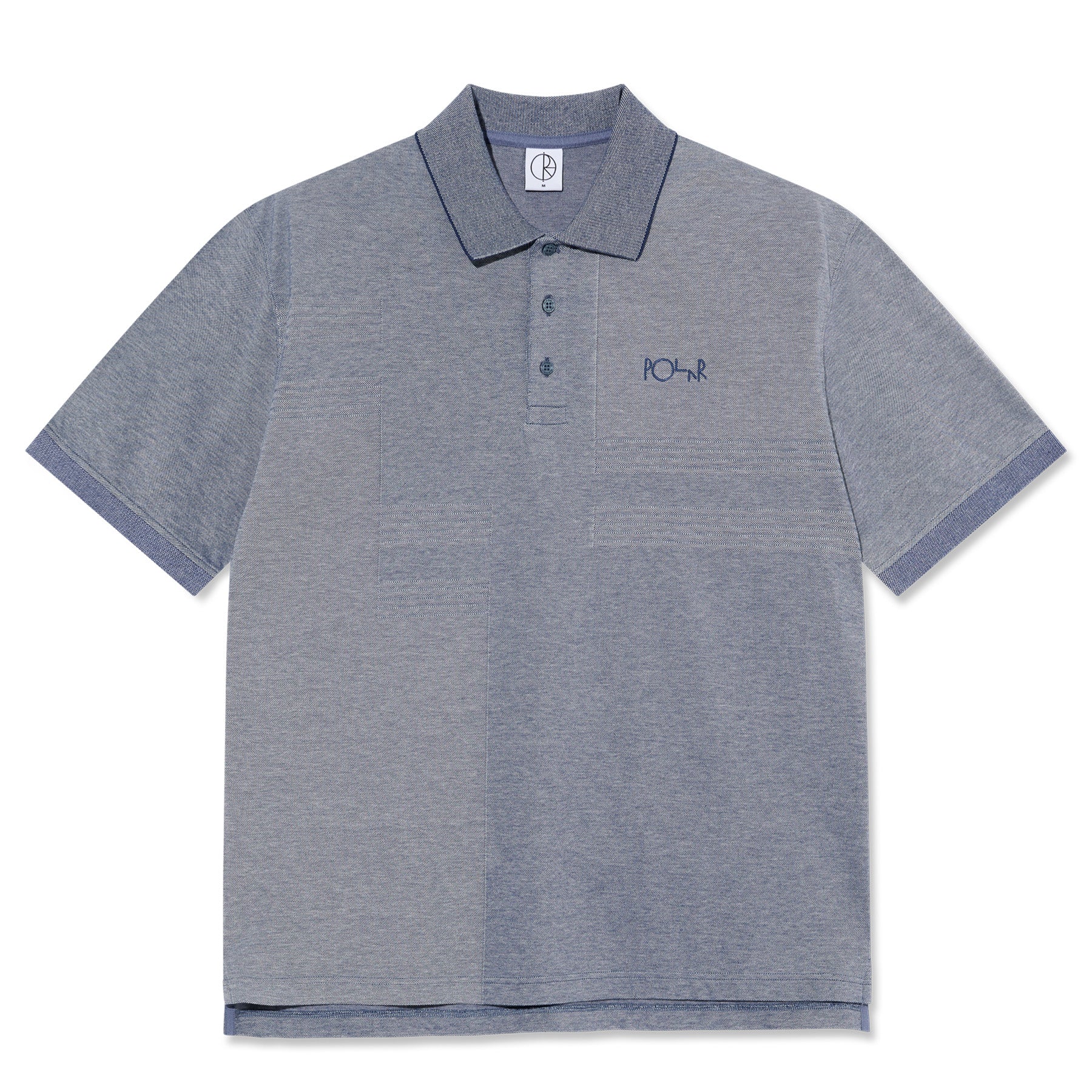 Polar Skate Co. Surf Polo Shirt Pique Heather Blue