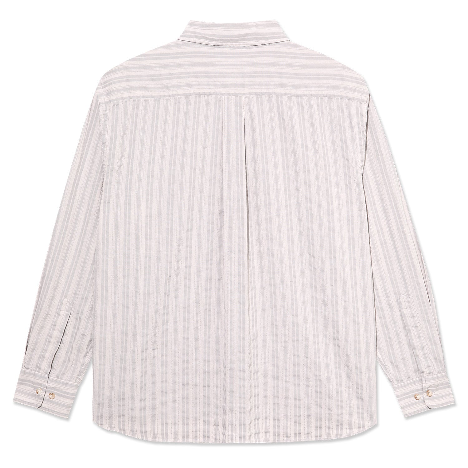 Polar Skate Co. Bart LS Shirt Grey Stripe