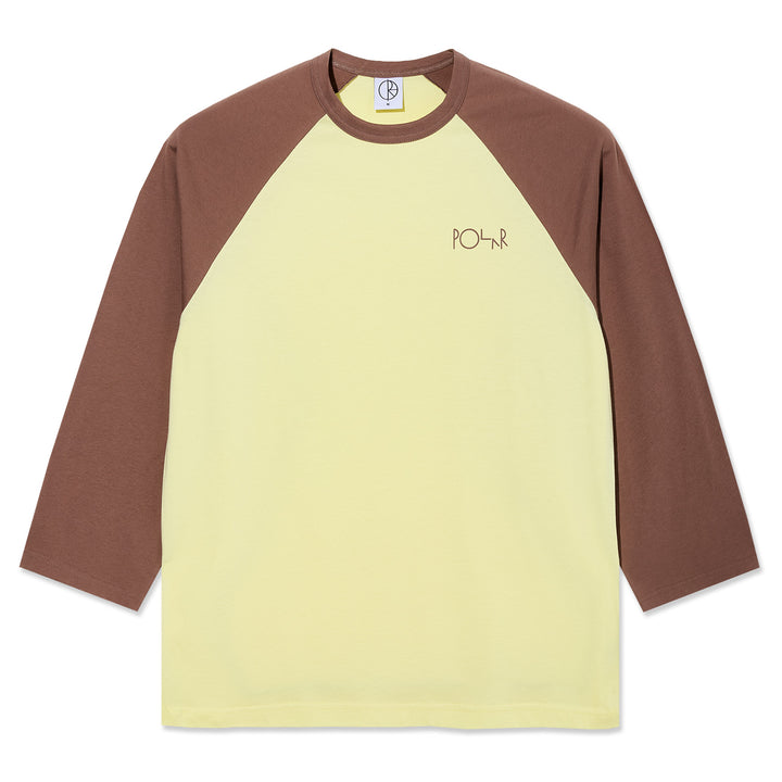 Polar Skate Co. 3/4 Sleeve Tee Cinnamon/Light Yellow