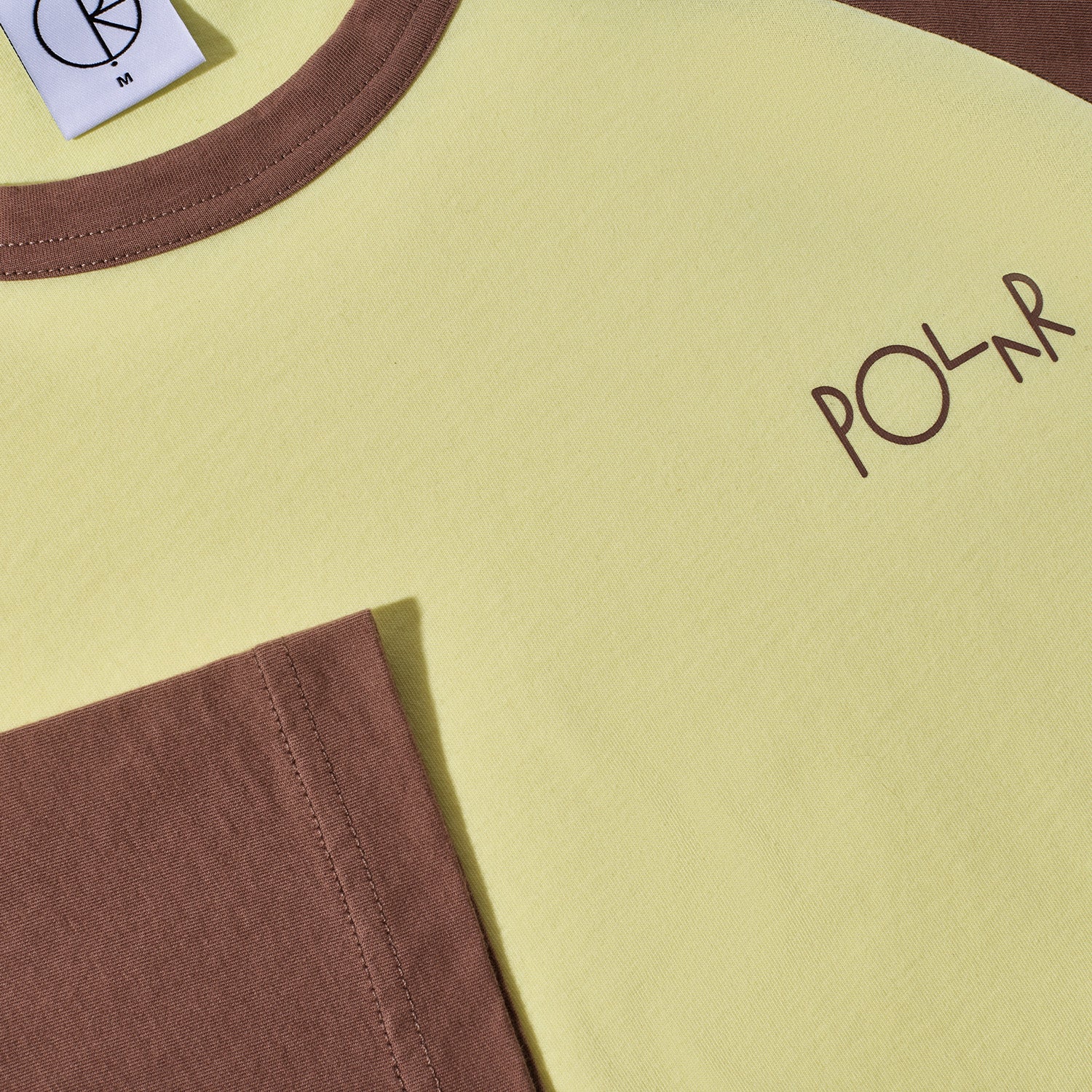 Polar Skate Co. 3/4 Sleeve Tee Cinnamon/Light Yellow