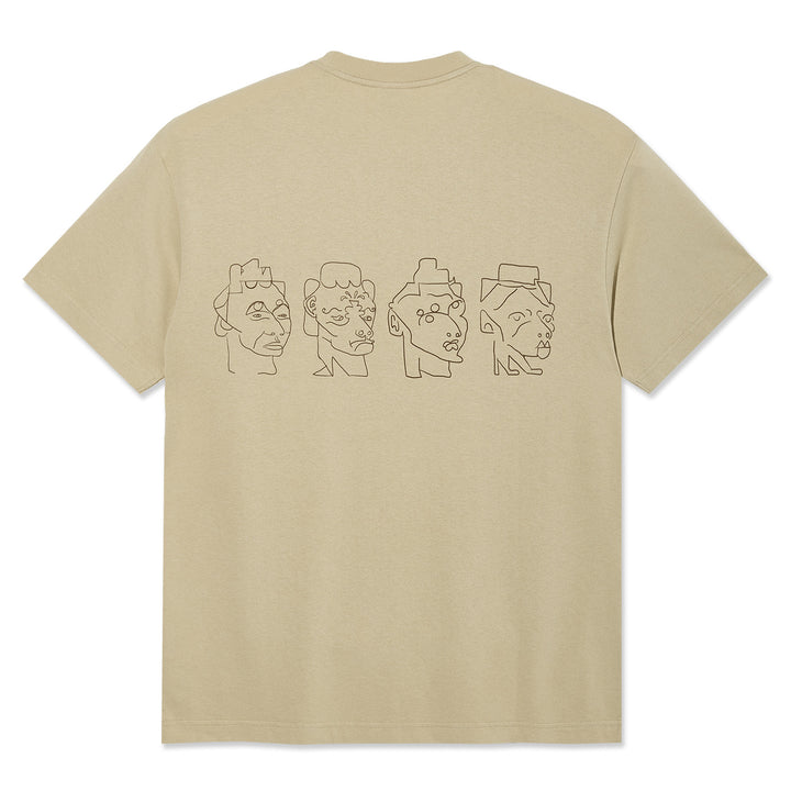 Polar Skate Co. 8 Heads Contrast Tee Sand/Brown