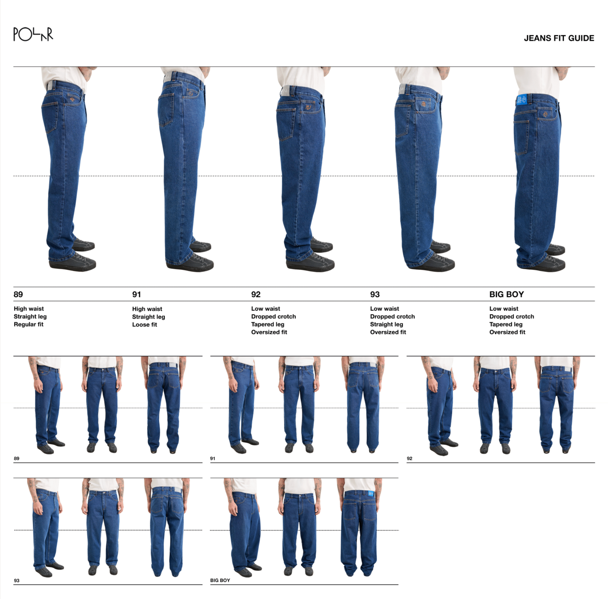 Polar Skate Co. 91! Pants One Wash - Orchard Skateshop