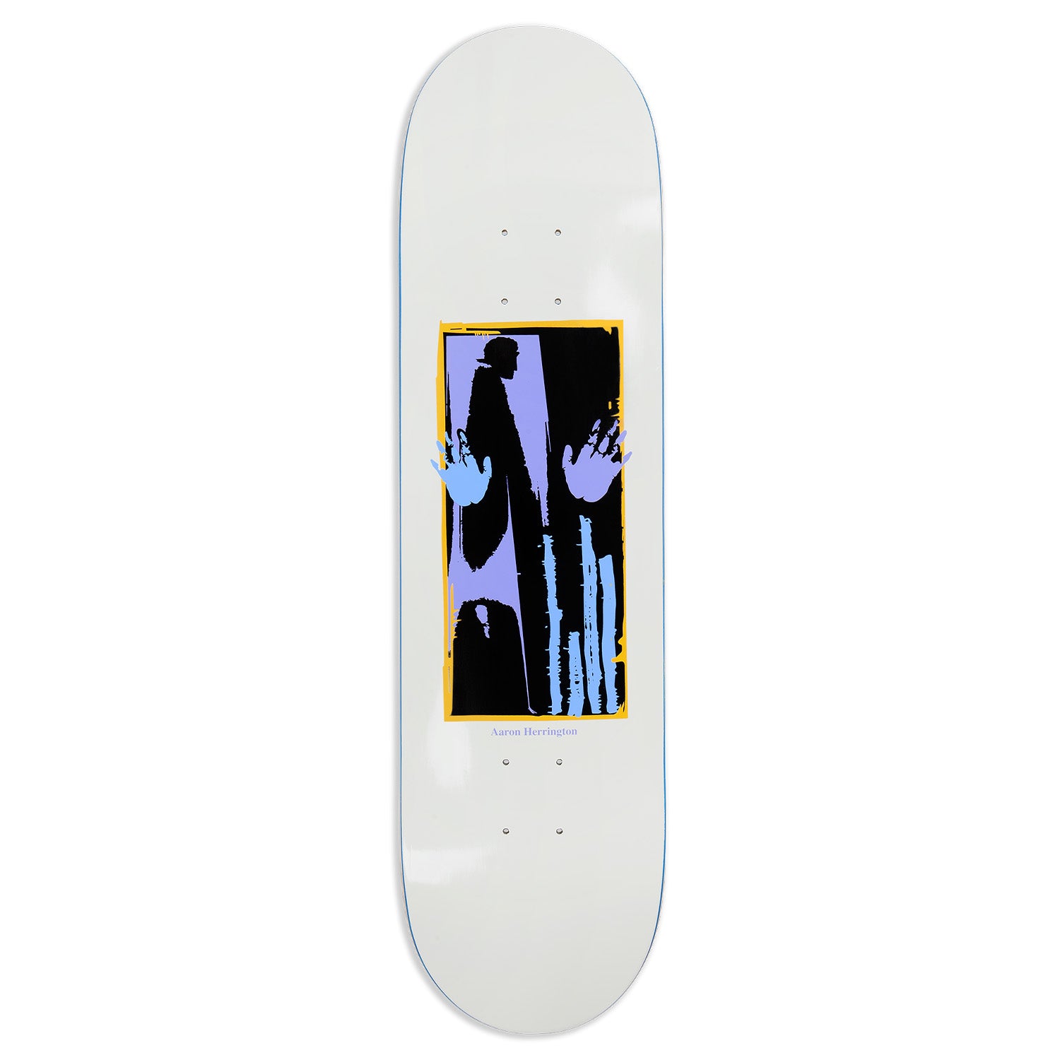 Polar Skate Co. Aaron Herrington Hands Off Deck White 8.125" Short