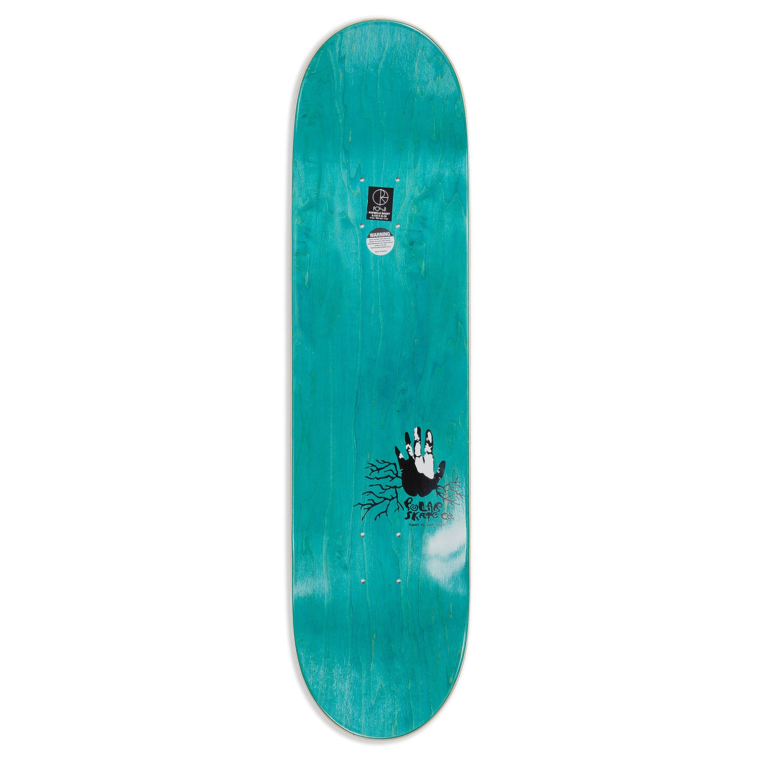 Polar Skate Co. Aaron Herrington Hands Off Deck White 8.125" Short