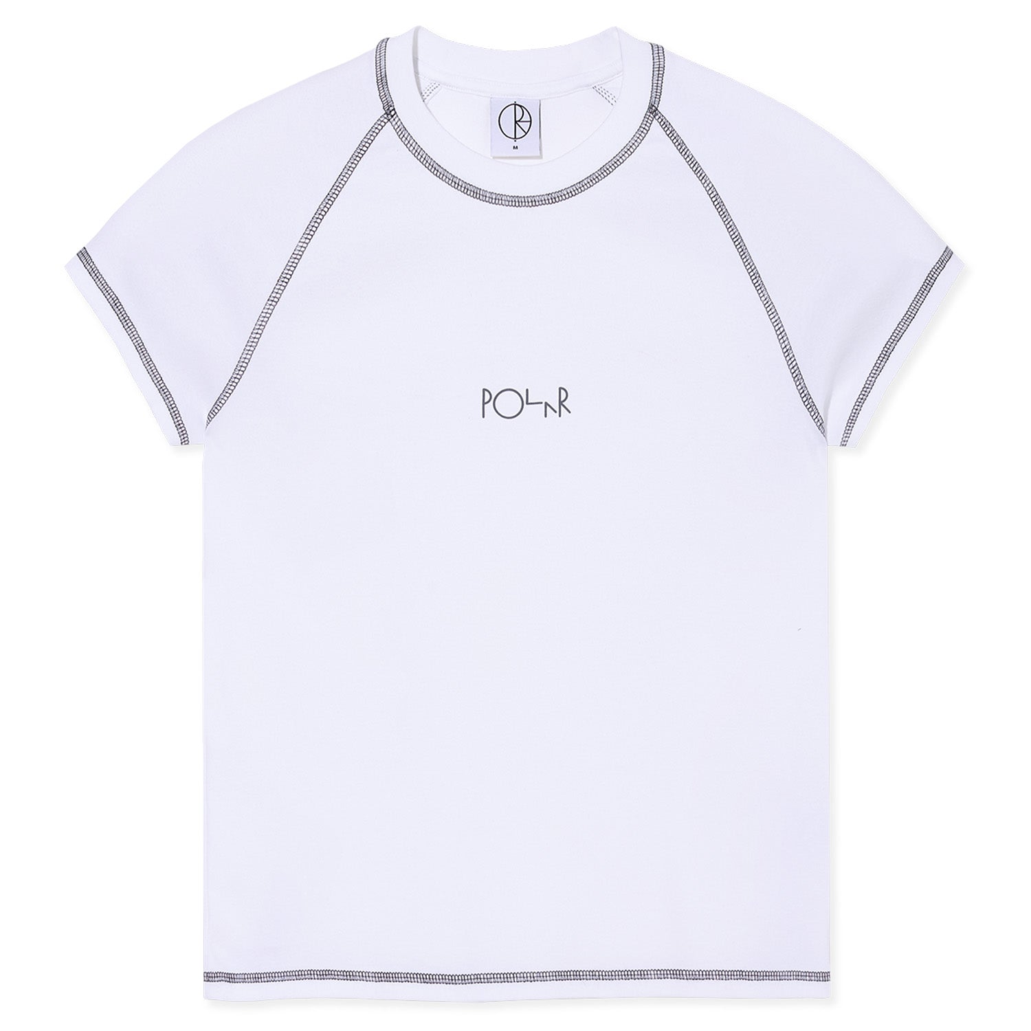 Polar Skate Co. Baby Tee Script Logo White/Graphite