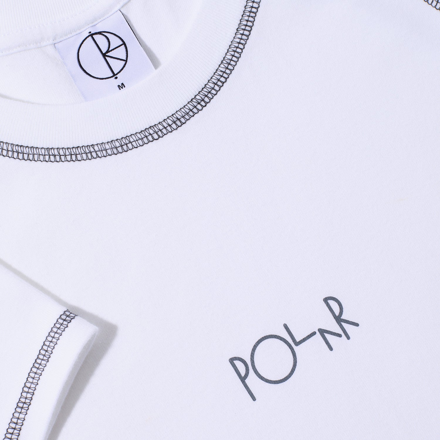 Polar Skate Co. Baby Tee Script Logo White/Graphite