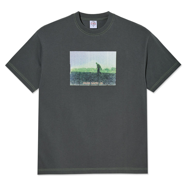 Polar Skate Co. Beach Walk Contrast Tee Graphite/Green