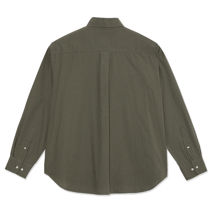 Polar Skate Co. Ben LS Shirt Army Green Check