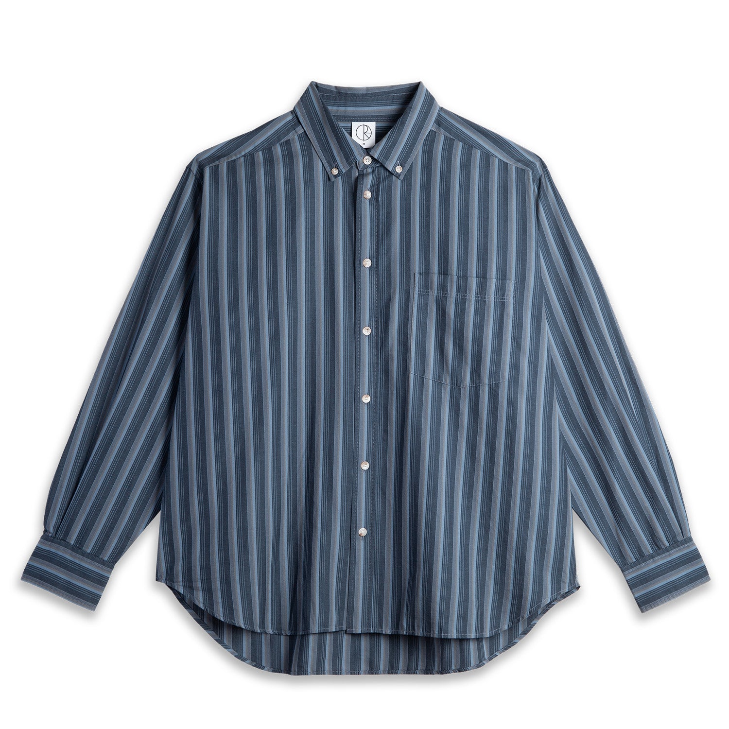 Polar Skate Co. Ben LS Shirt Blue Stripe