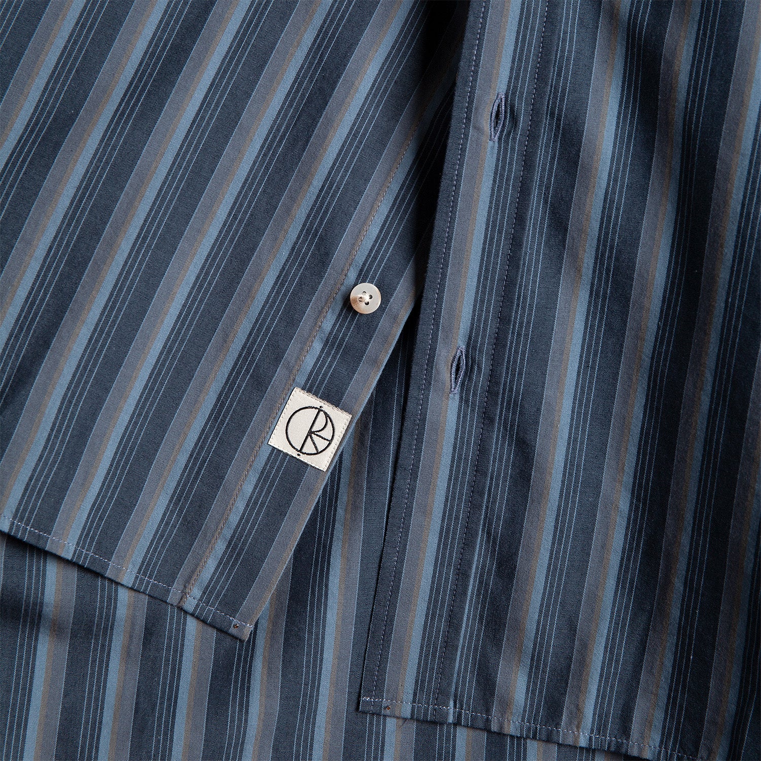 Polar Skate Co. Ben LS Shirt Blue Stripe