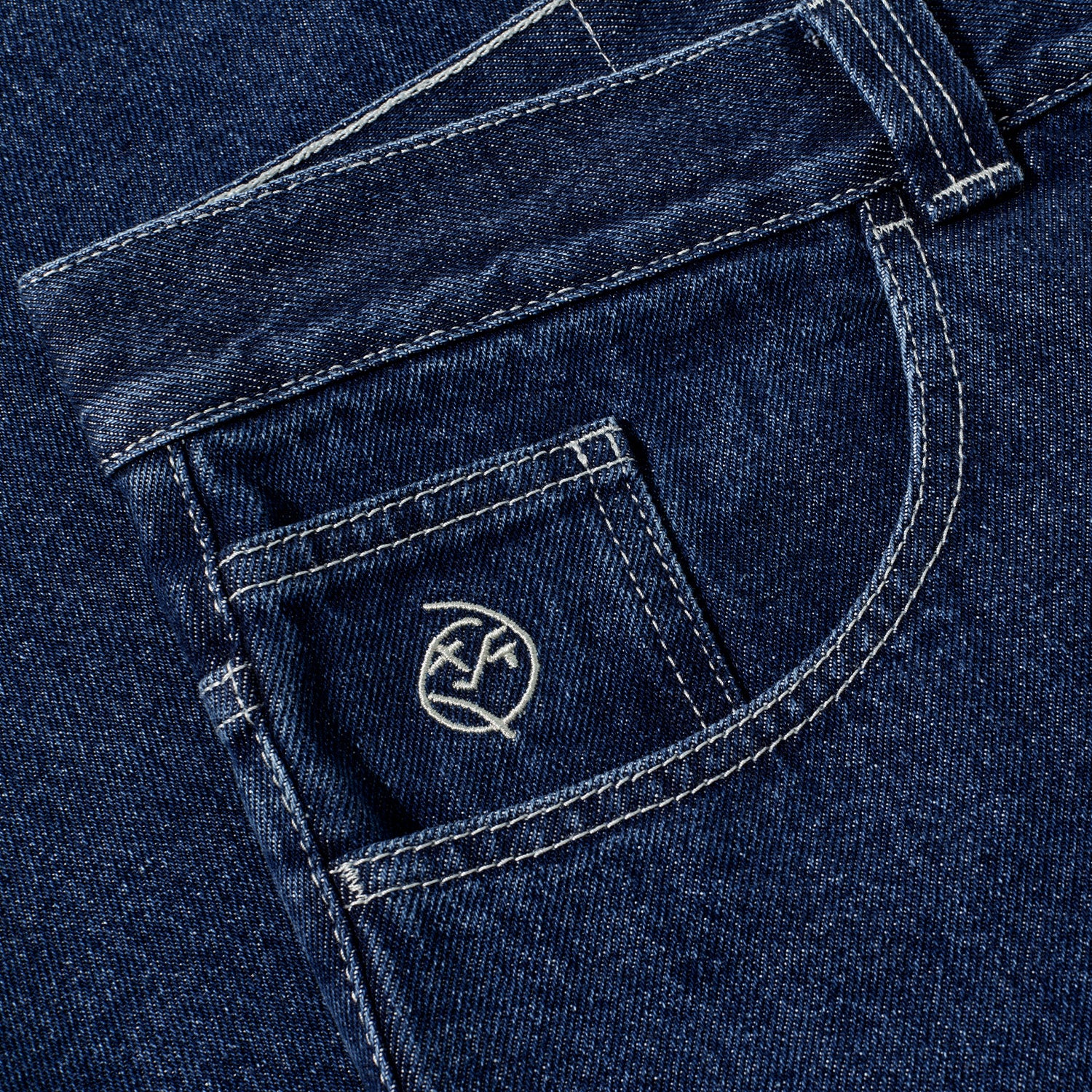 Polar Skate Co. Big Boy Pants Dark Blue White Stitch