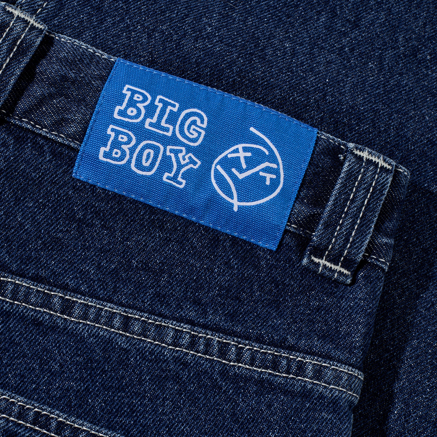 Polar Skate Co. Big Boy Pants Dark Blue White Stitch