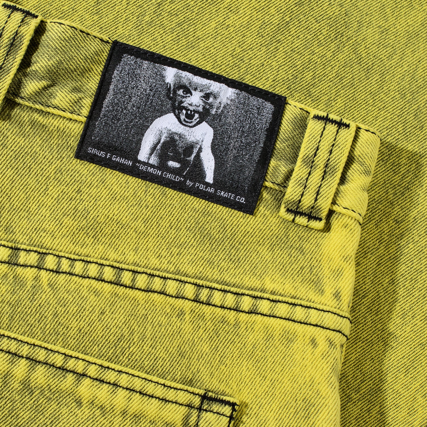 Polar Skate Co. Big Boy Pants Demon Child Lemon Black