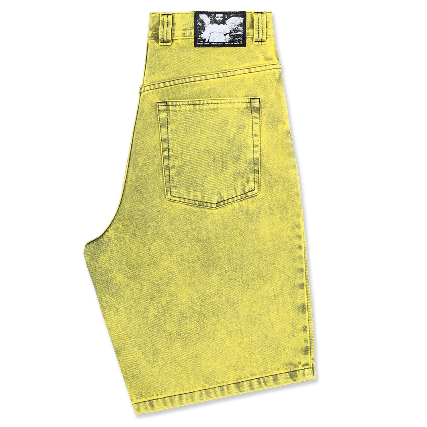 Polar Skate Co. Big Boy Shorts Angel Child Lemon Black