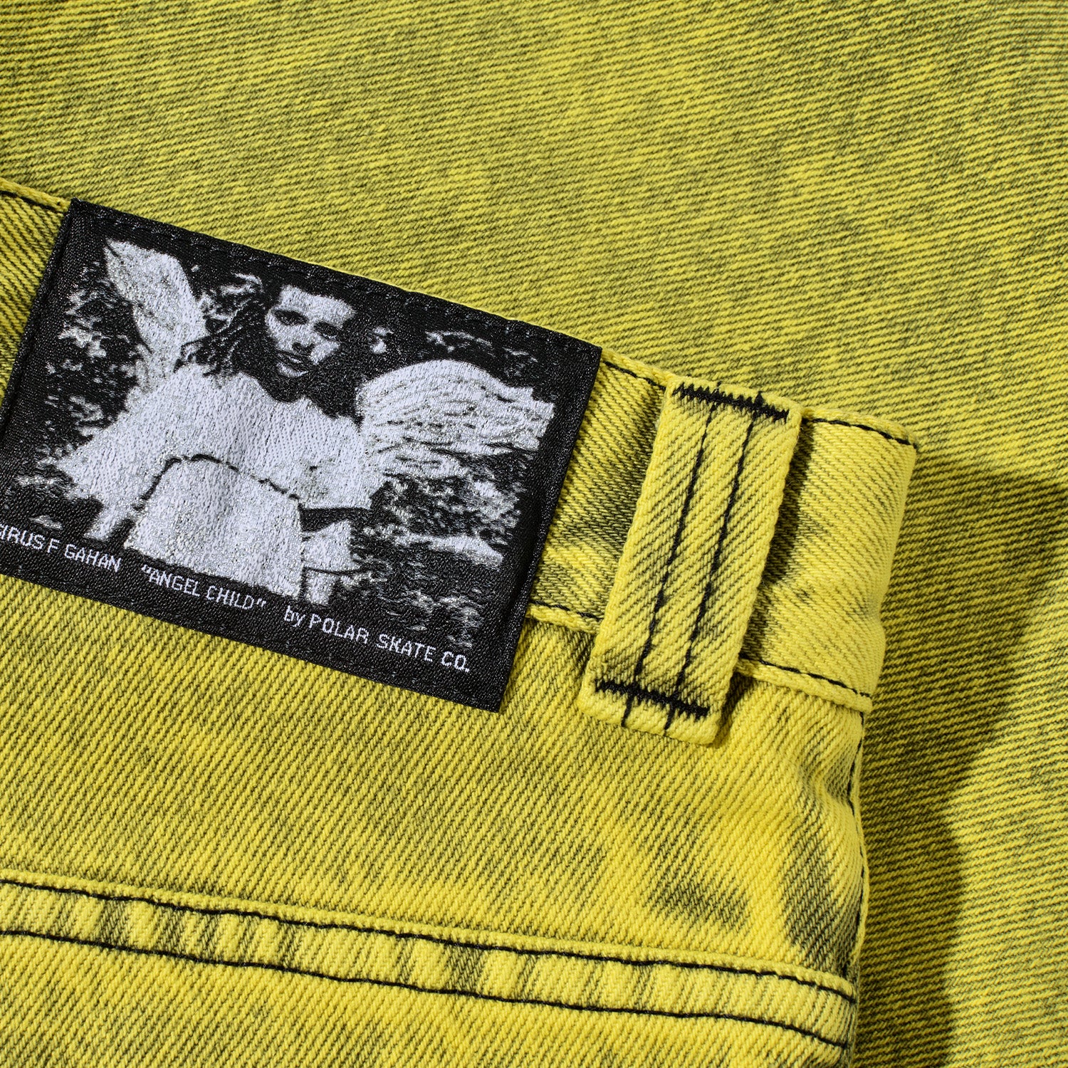 Polar Skate Co. Big Boy Shorts Angel Child Lemon Black