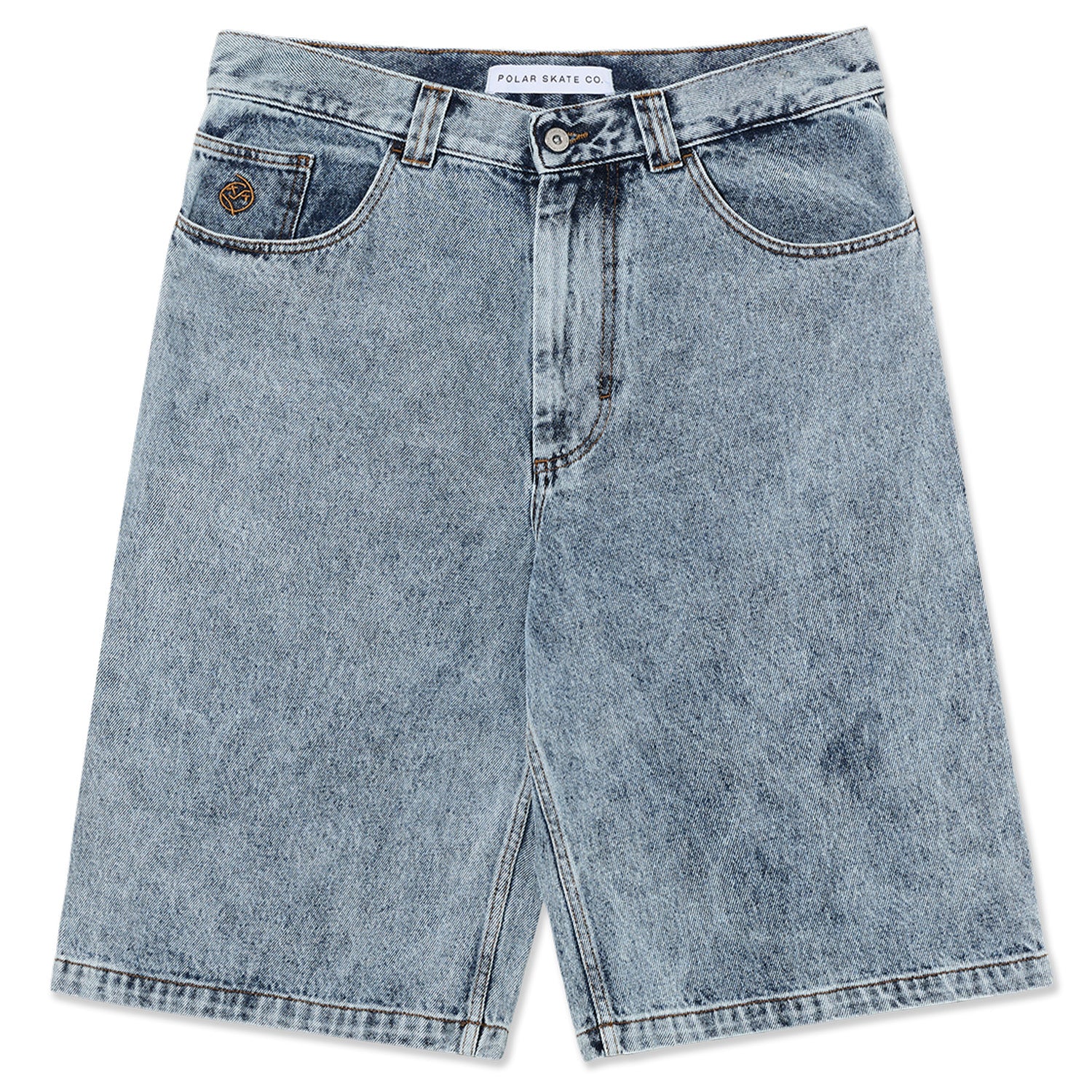 Polar Skate Co. Big Boy Shorts Heavy Washed Blue - Orchard Skateshop