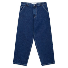 Polar Skate Co. Big Boy Work Pants Dark Blue White Stitch