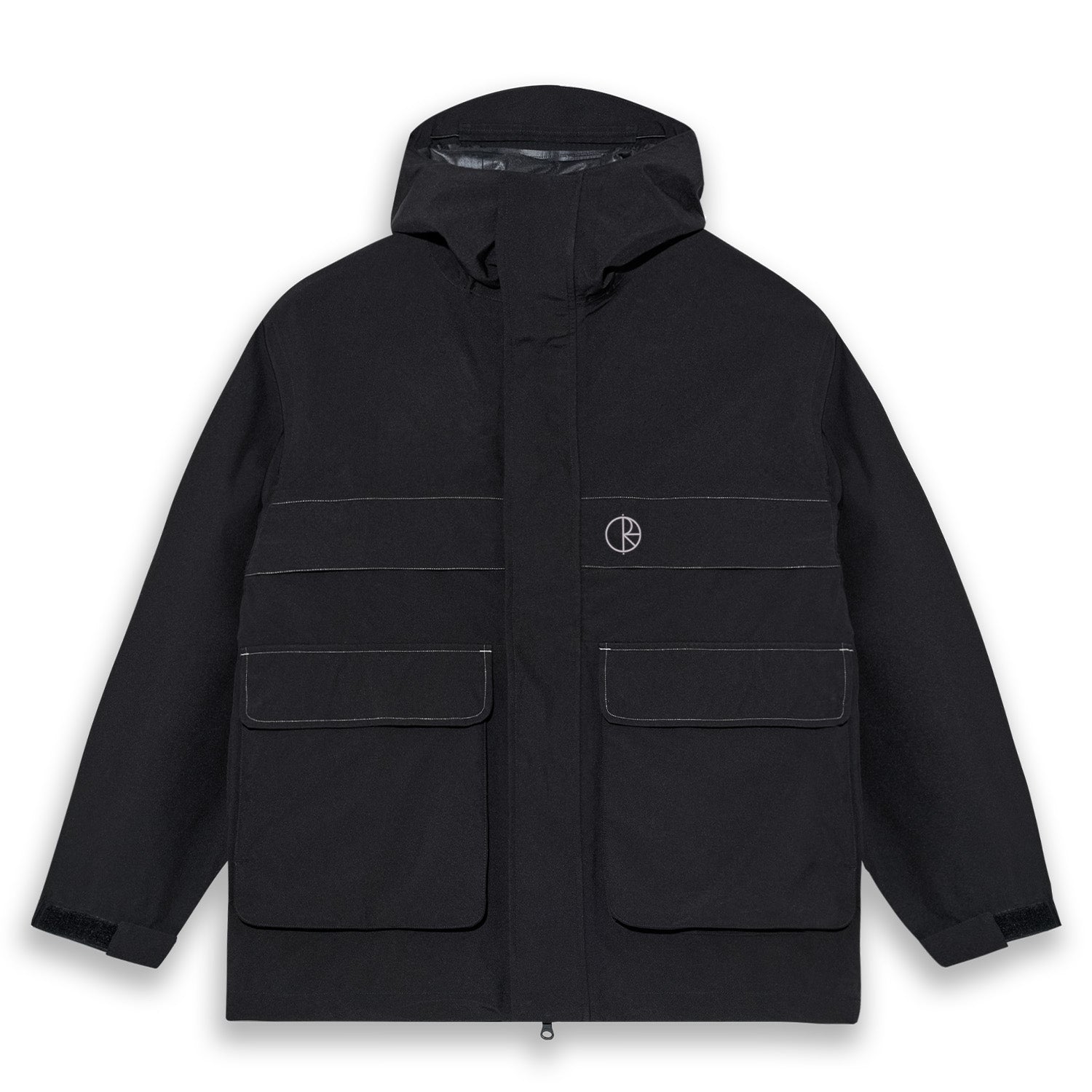 Polar Skate Co. Cargo Shell Jacket Black/Silver