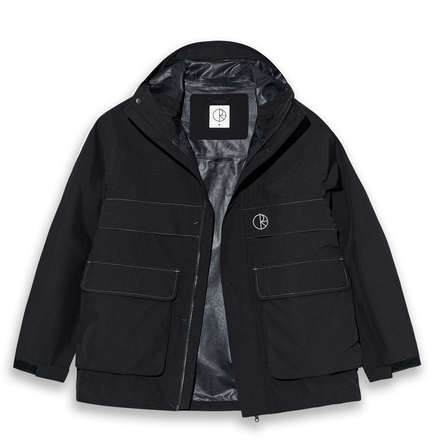 Polar Skate Co. Cargo Shell Jacket Black/Silver