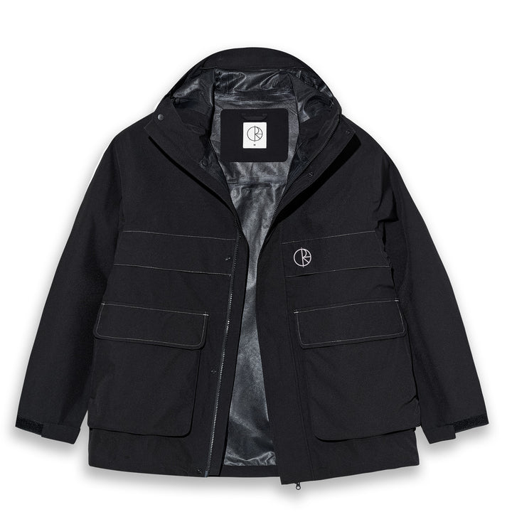 Polar Skate Co. Cargo Shell Jacket Black/Silver